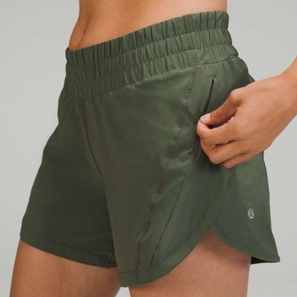 Lululemon Track That Short - Midrise 5 inch - Green